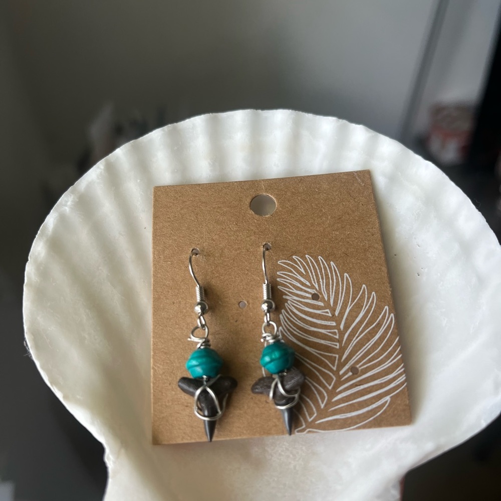Shark Tooth Earrings 🦈